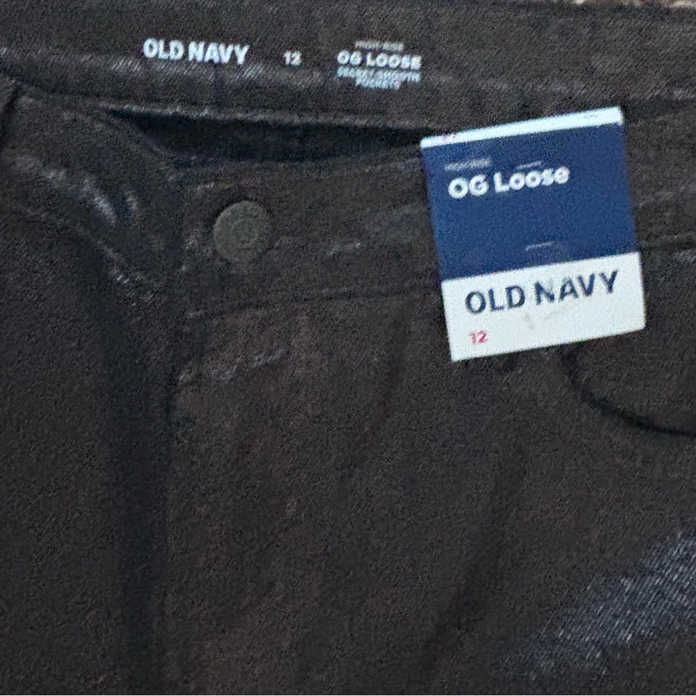 NWT High-Waisted Shine OG Loose Jeans - black - Picture 5 of 5